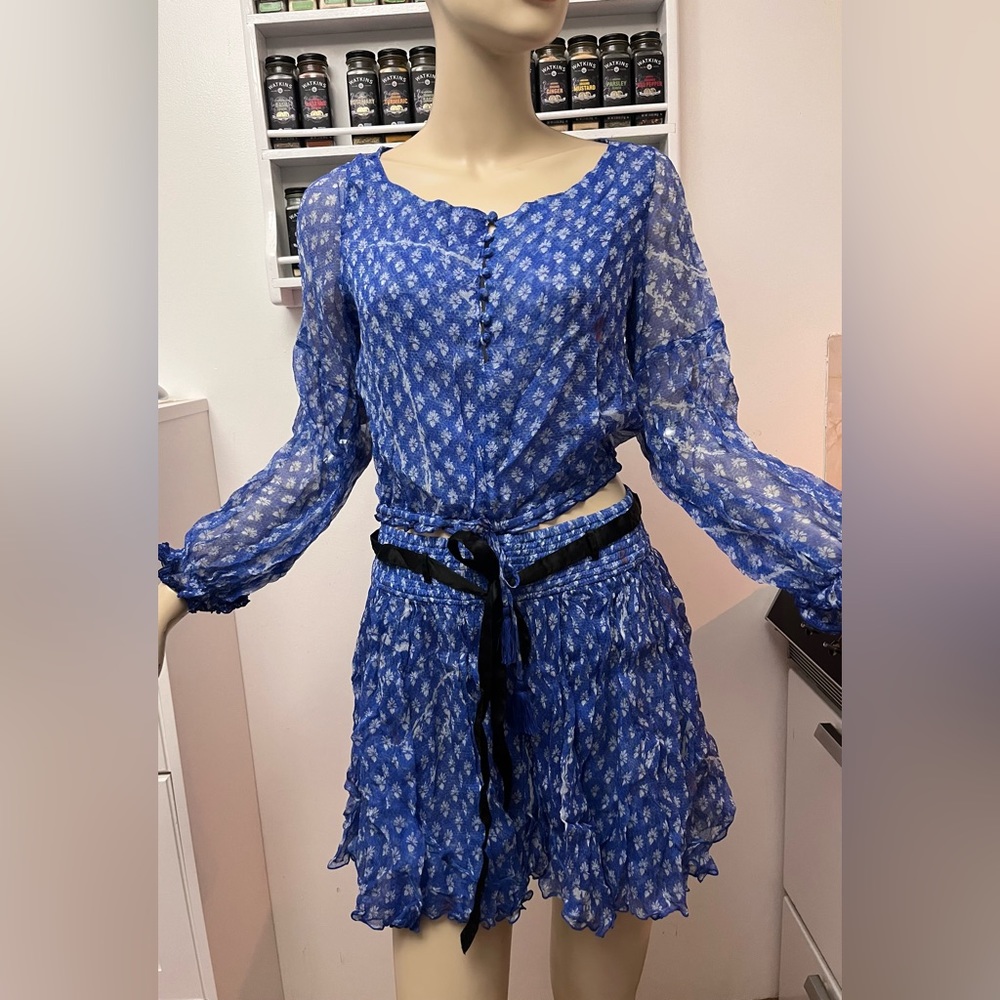 SET Poupette St. Barth Blouse and mini skirt